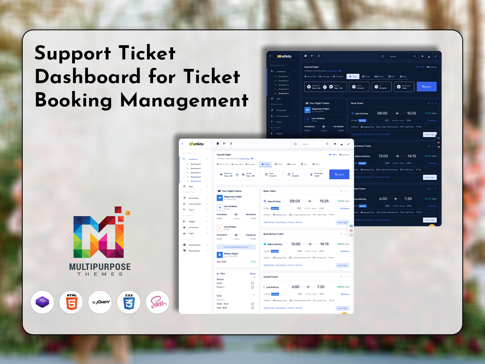 Ticket Admin Template
