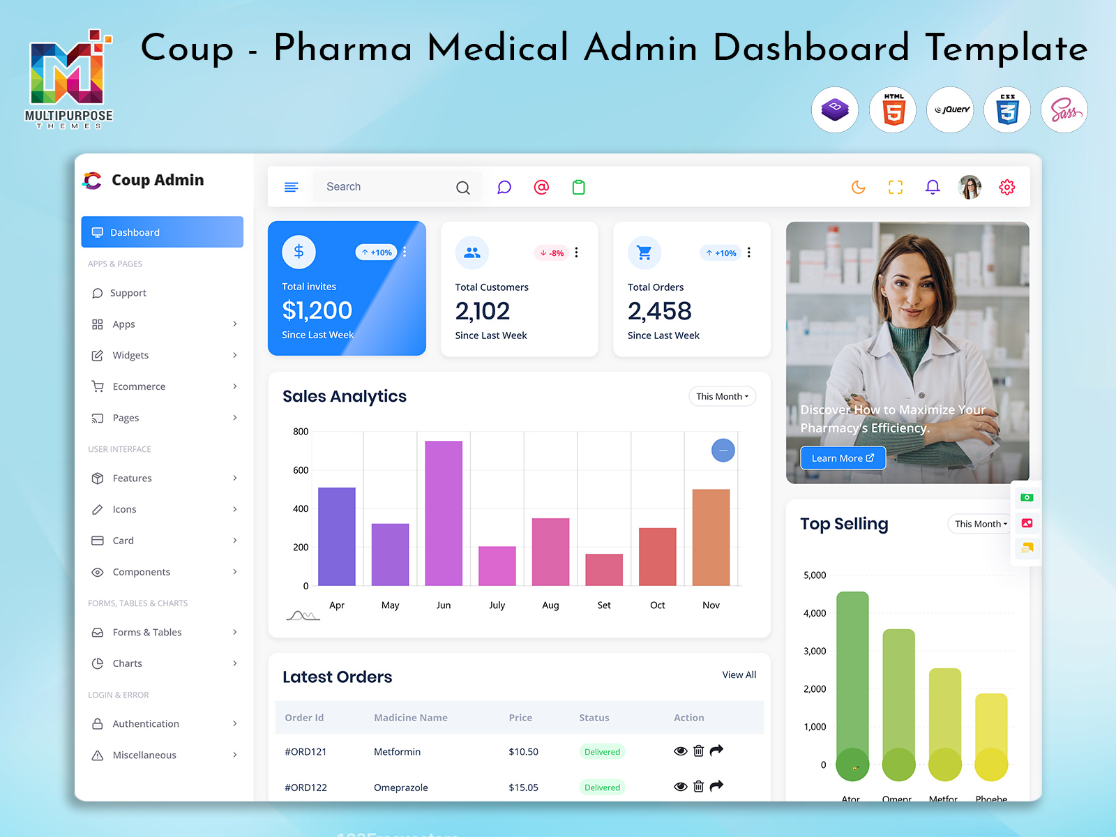 Bootstrap 5 Admin Template