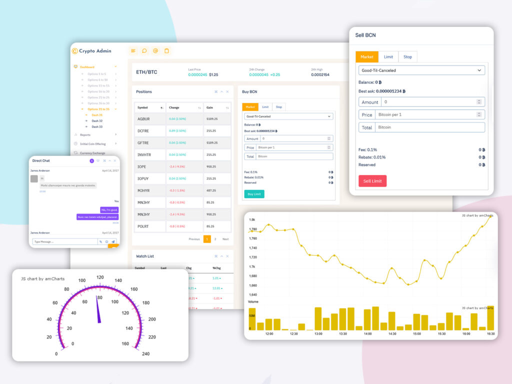 Crypto Admin Dashboard