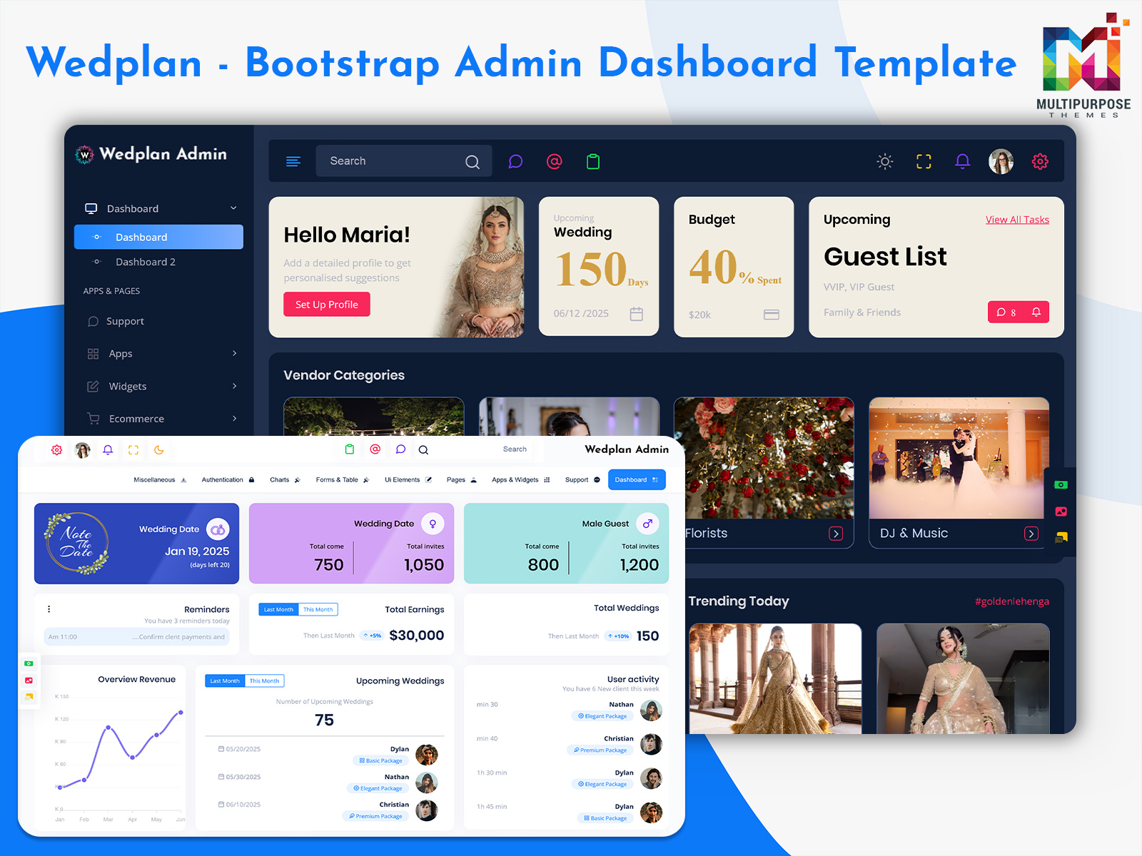 Wedding Planner Dashboard