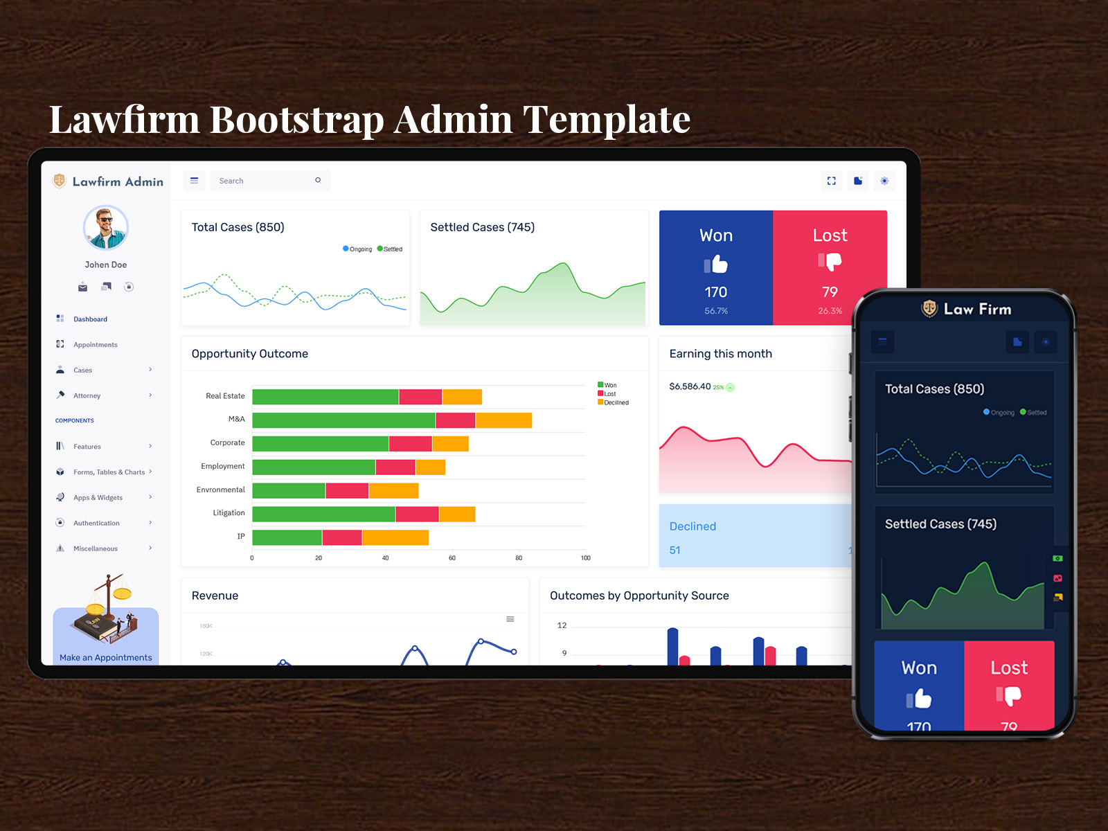 LawFirm Admin Dashboard