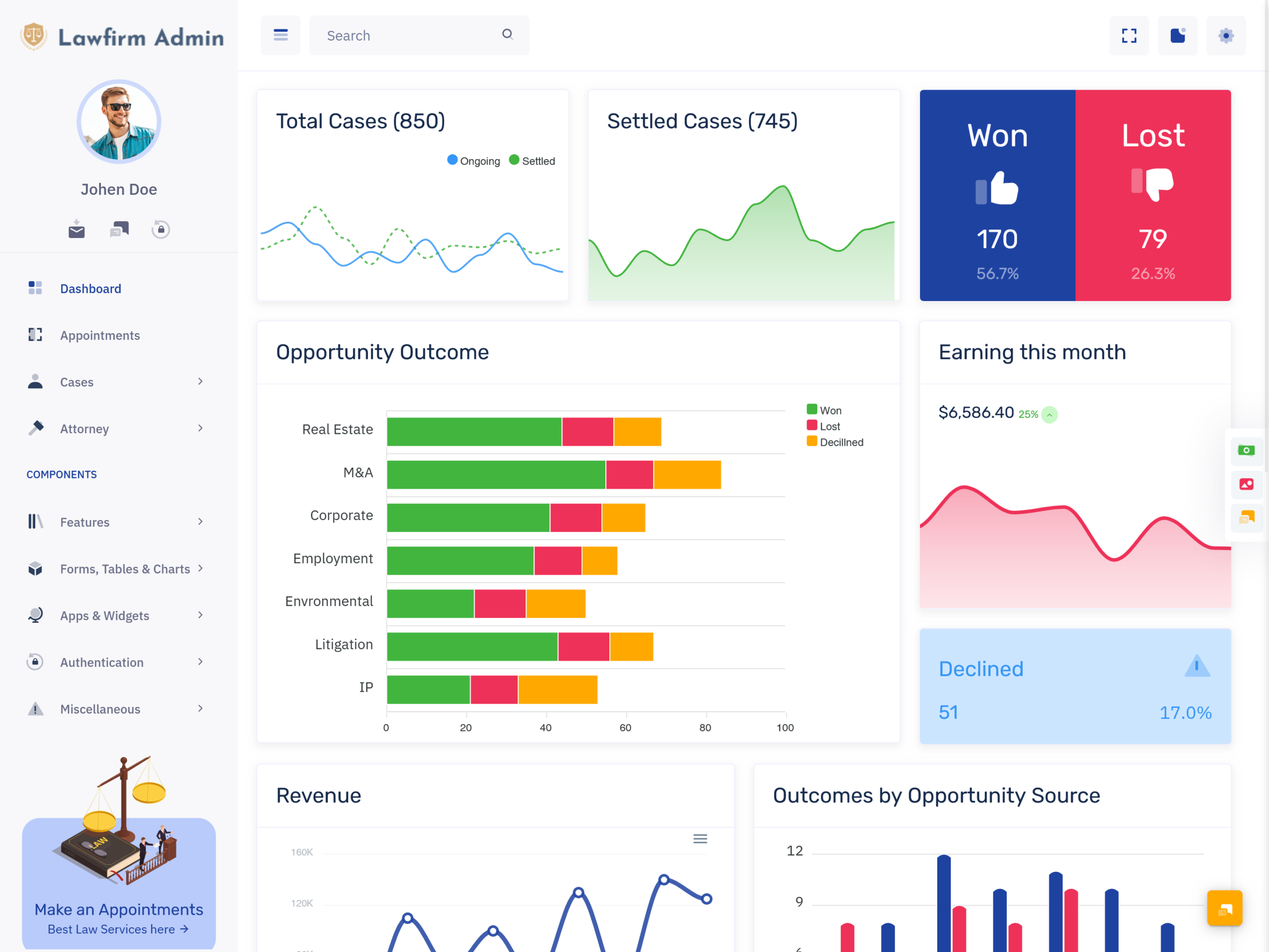 LawFirm Dashboard