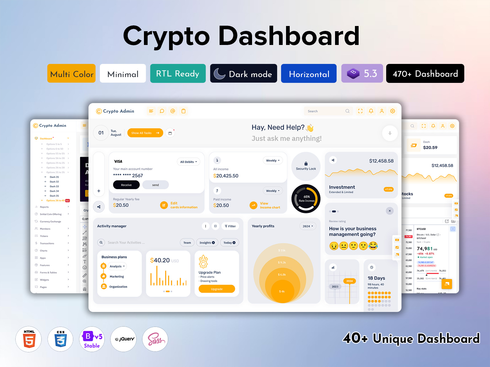 Crypto Admin Dashboard