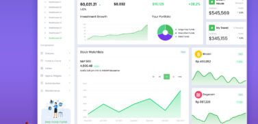 Investment Admin Dashboard Template