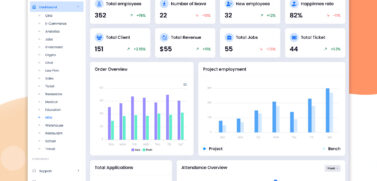 HRM Admin Dashboard Templates