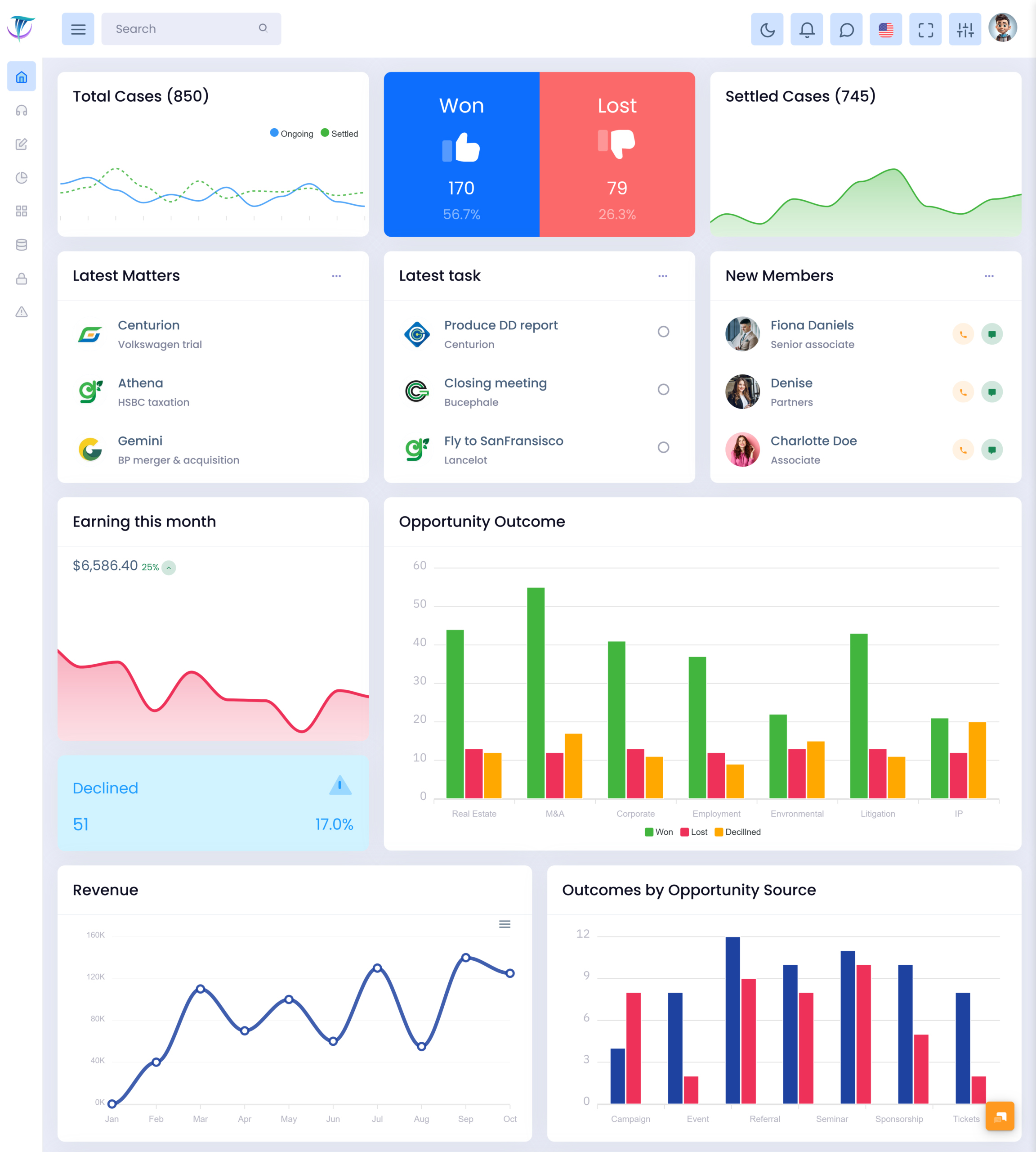 Law Firm Dashboard