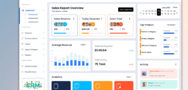 CRM Admin Panel Dashboard