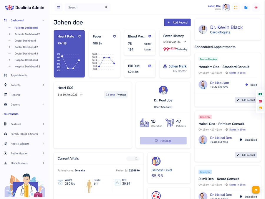 Patient Data Dashboard