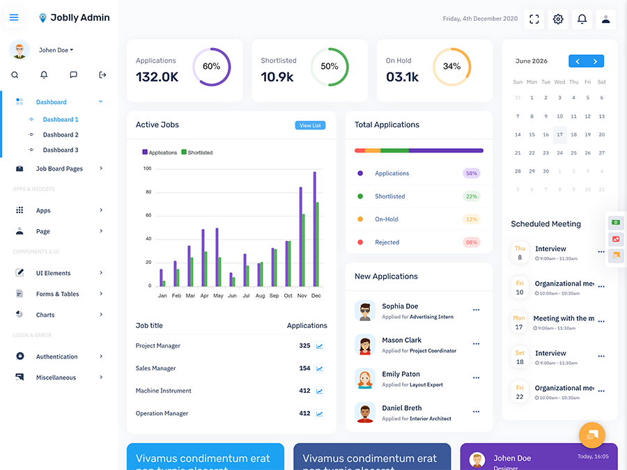Job Portal Admin Dashboard