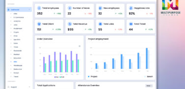 HRM Admin Panel Dashboard