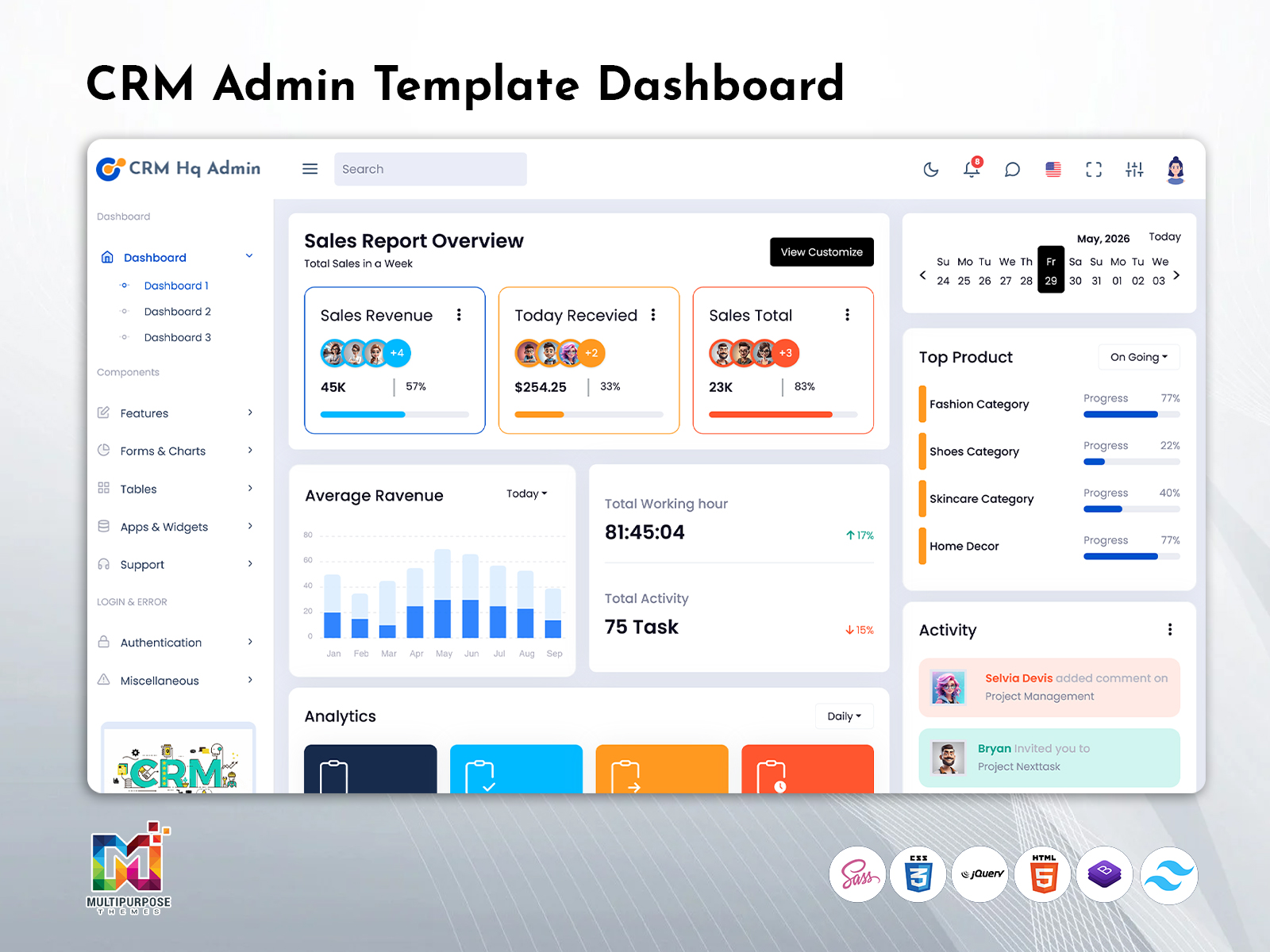 CRM Dashboard