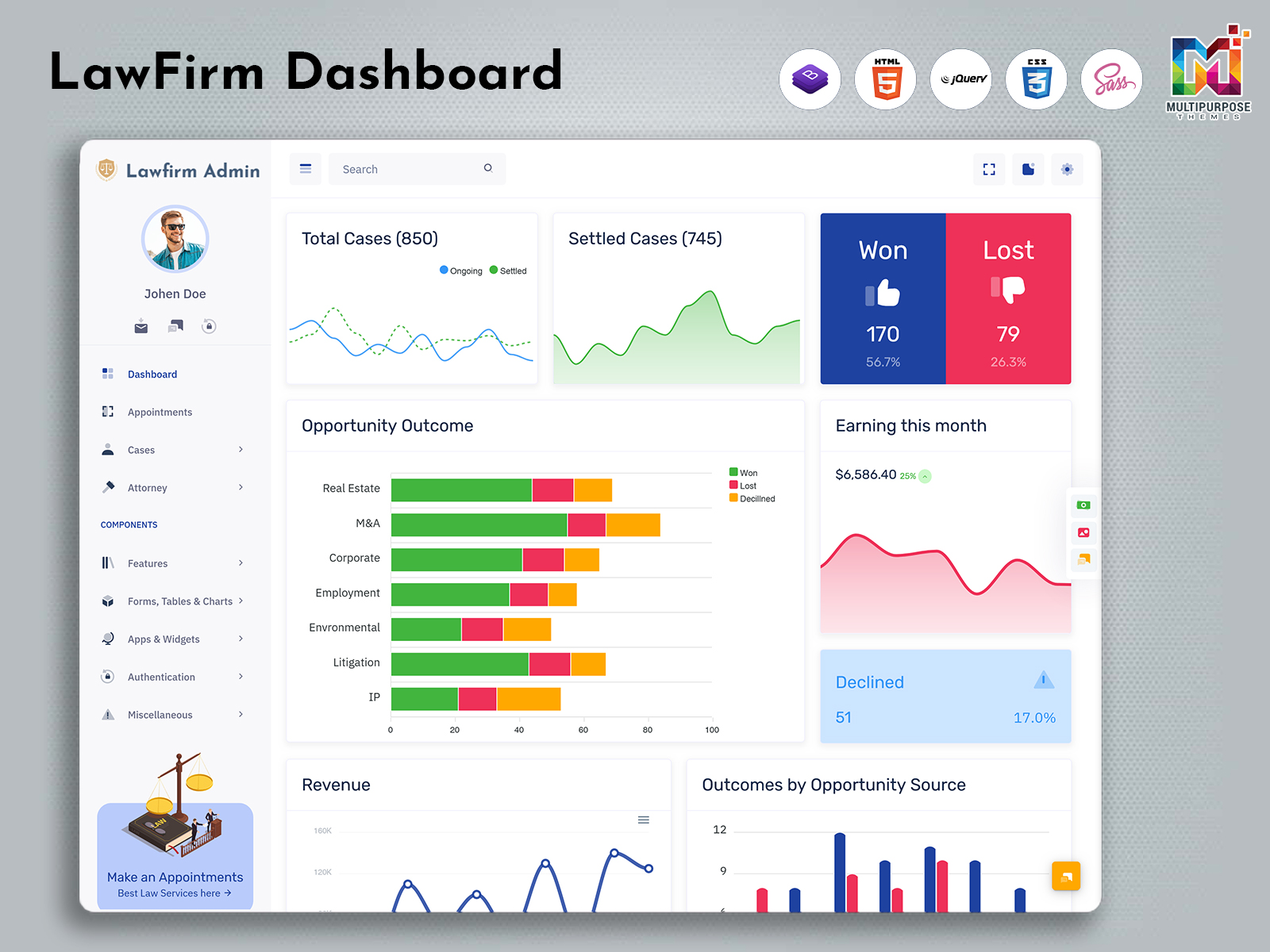Law Firm Dashboard