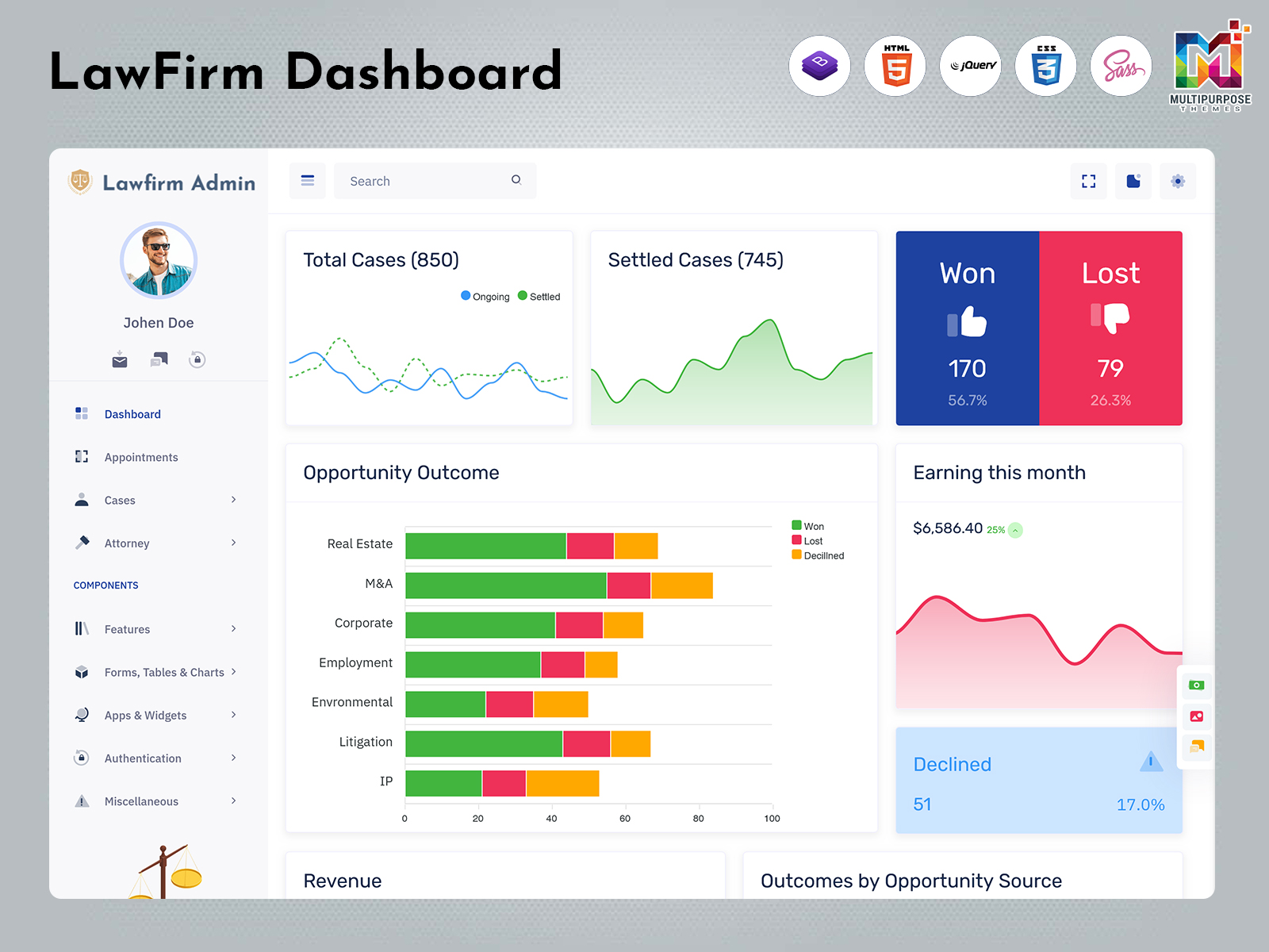 Law Firm Dashboard