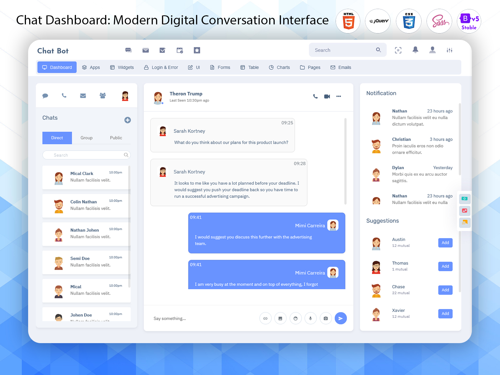 Chat Bot Dashboard