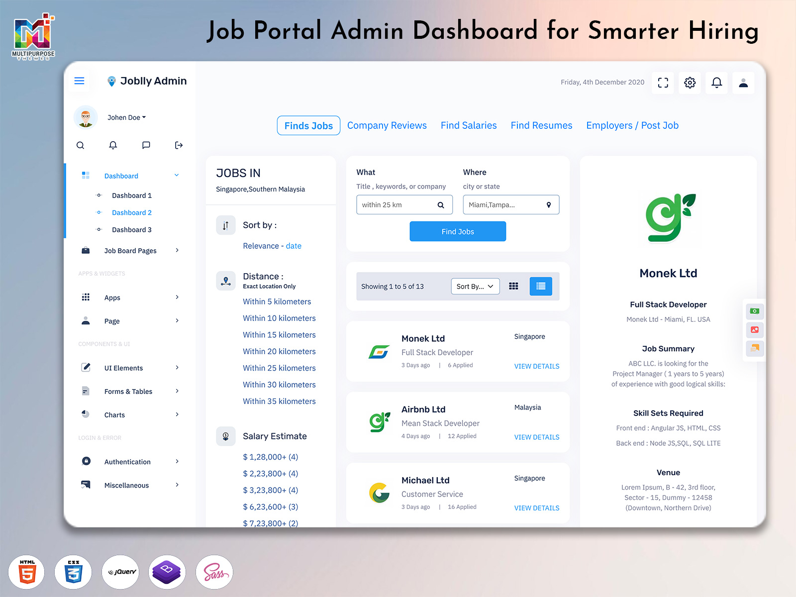 Job Dashboard