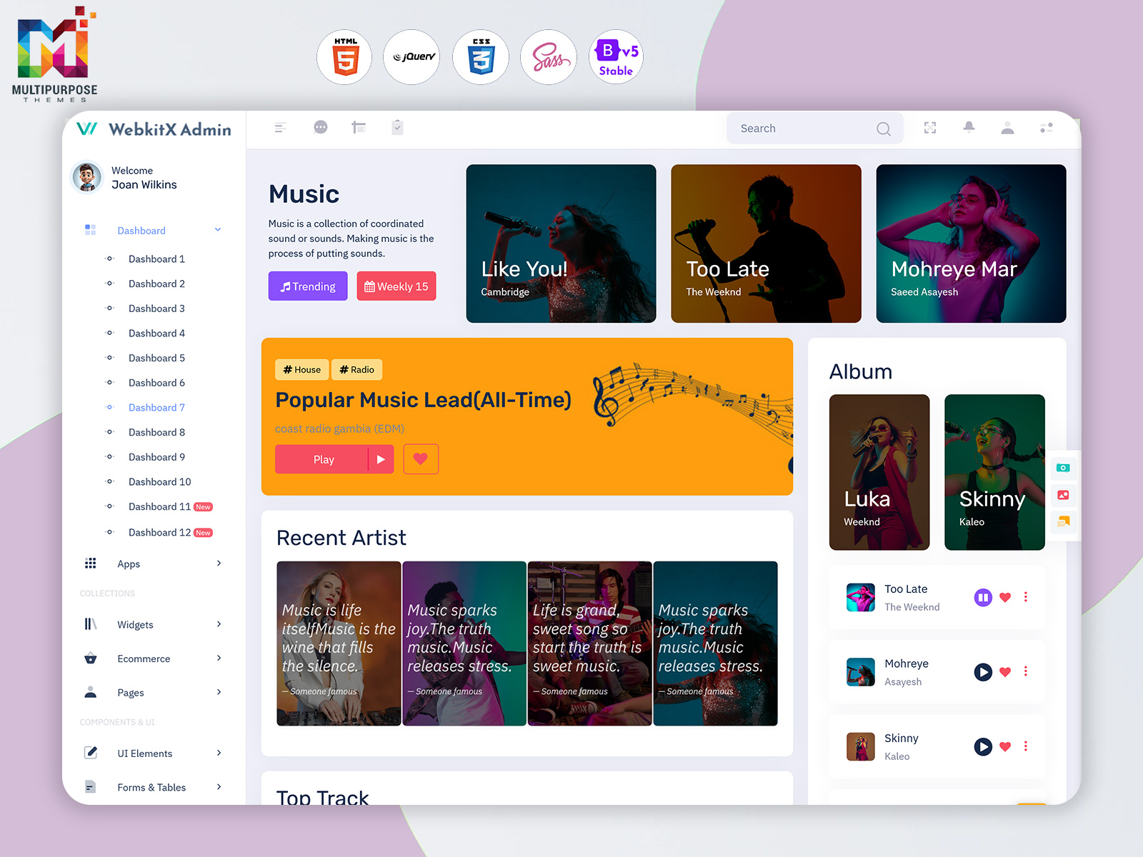 Music Dashboard
