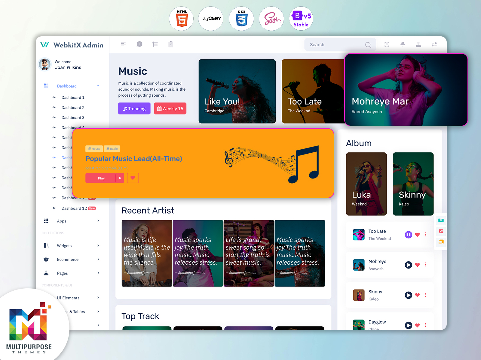 Music Dashboard